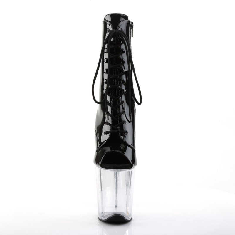 Pleaser Flamingo-1021 Laarzen Dames Zwart | TQVHL-BE