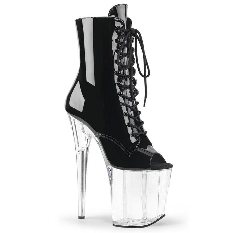 Pleaser Flamingo-1021 Laarzen Dames Zwart | TQVHL-BE