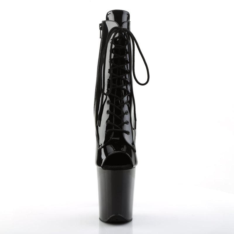 Pleaser Flamingo-1021 Laarzen Dames Zwart | LDIOH-BE