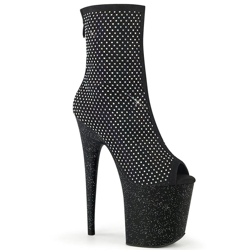 Pleaser Flamingo-1031GM Laarzen Dames Zwart | IKUWJ-BE