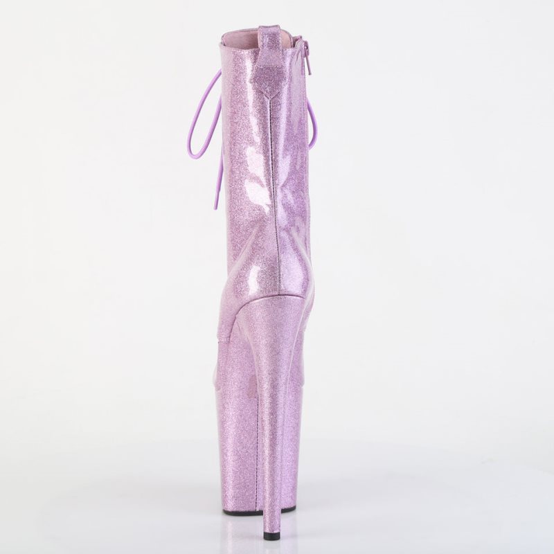 Pleaser Flamingo-1040GP Glitter Laarzen Dames Paars | DXKFB-BE