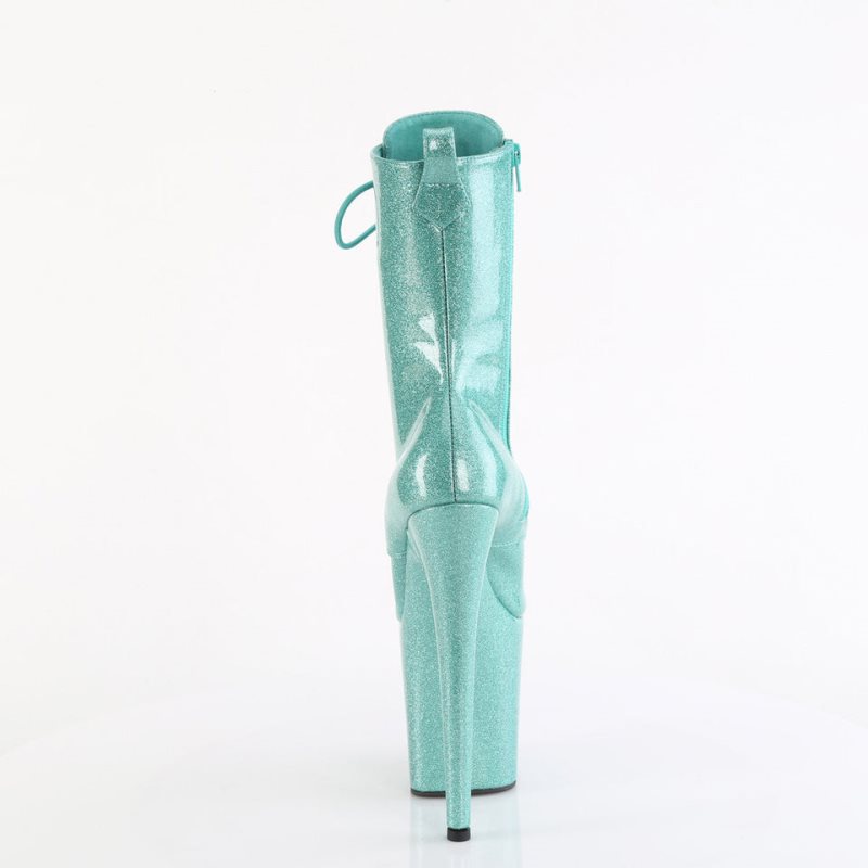 Pleaser Flamingo-1040GP Laarzen Dames Blauw | KMWER-BE