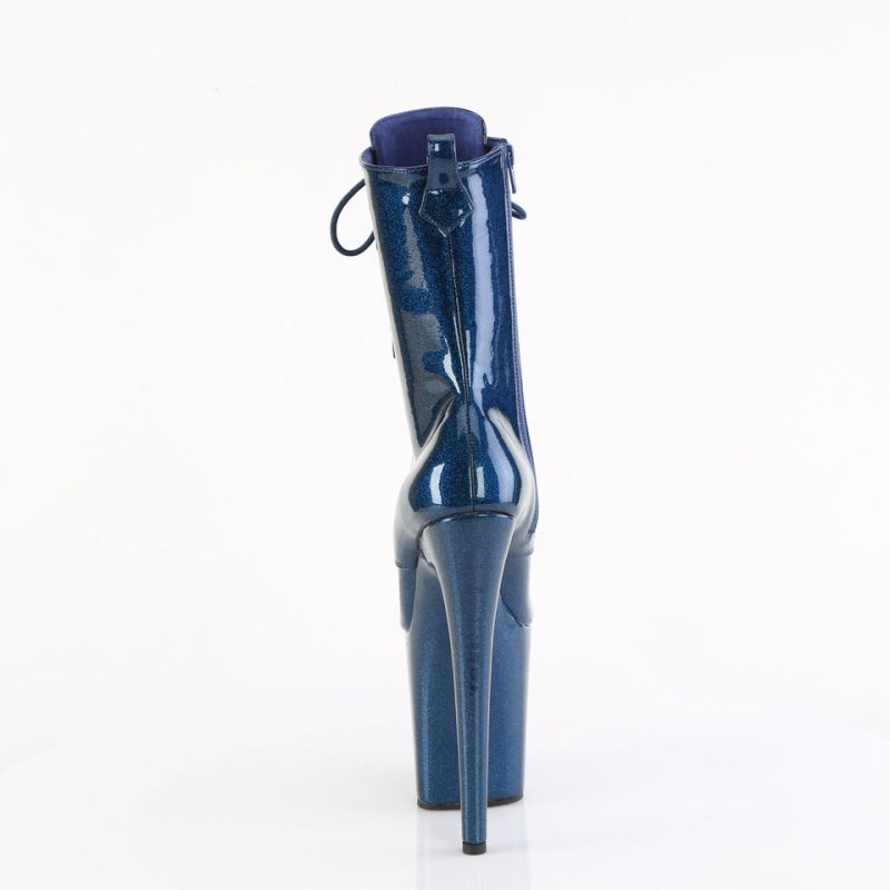Pleaser Flamingo-1040GP Laarzen Dames Donkerblauw | OWYKI-BE