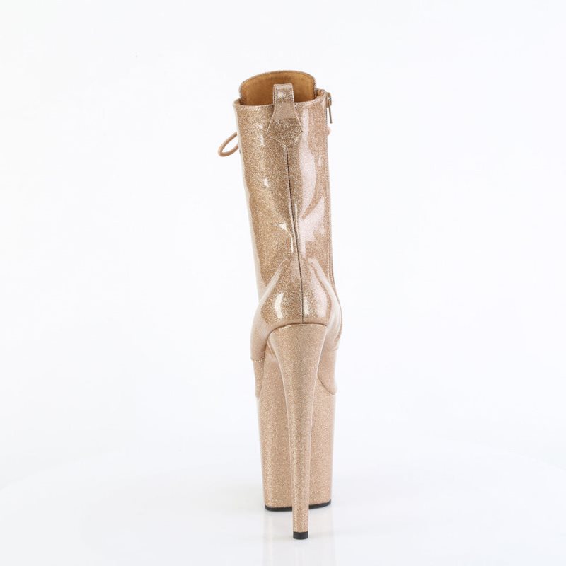 Pleaser Flamingo-1040GP Laarzen Dames Goud | CVYEH-BE