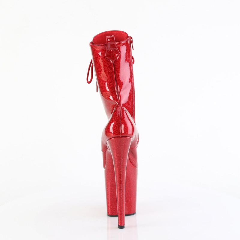 Pleaser Flamingo-1040GP Laarzen Dames Rood | SATGW-BE