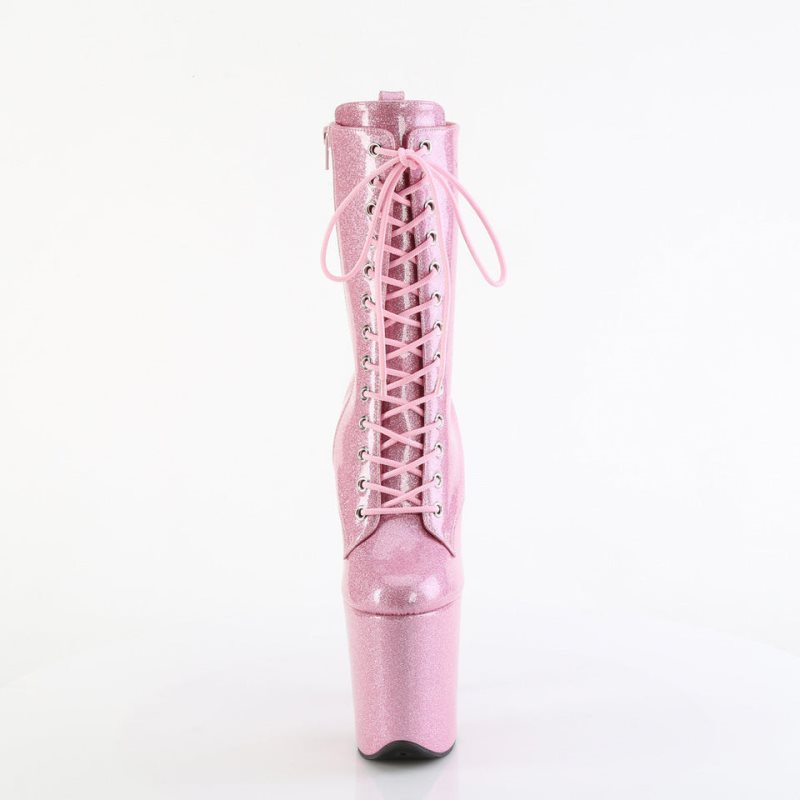 Pleaser Flamingo-1040GP Laarzen Dames Roze | XYIEJ-BE
