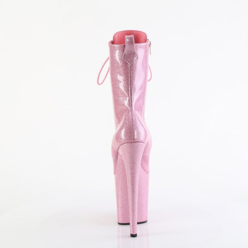 Pleaser Flamingo-1040GP Laarzen Dames Roze | XYIEJ-BE