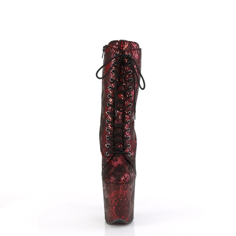 Pleaser Flamingo-1040SPF Laarzen Dames Rood | LDJEF-BE
