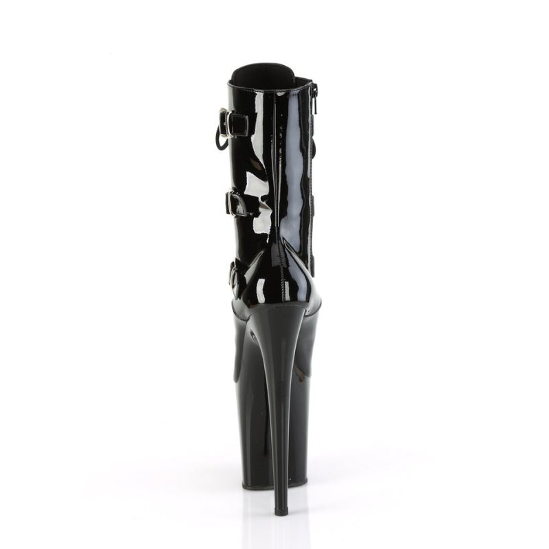 Pleaser Flamingo-1043 Laarzen Dames Zwart | NOSFT-BE