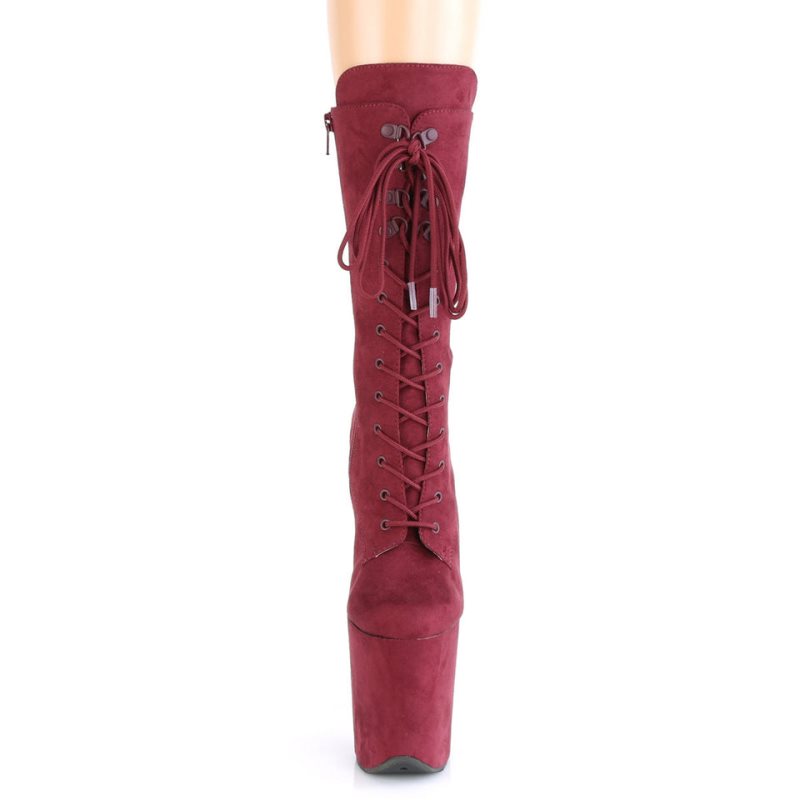 Pleaser Flamingo-1050FS Laarzen Dames Bordeaux | DJKAV-BE