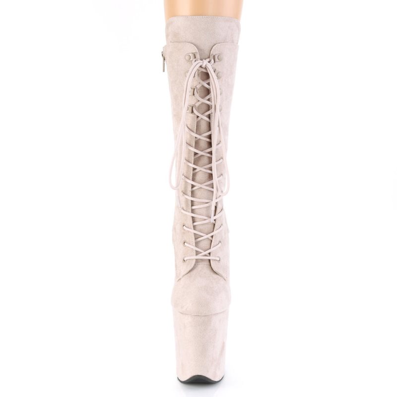 Pleaser Flamingo-1050FS Laarzen Dames Bruin | UCYQK-BE