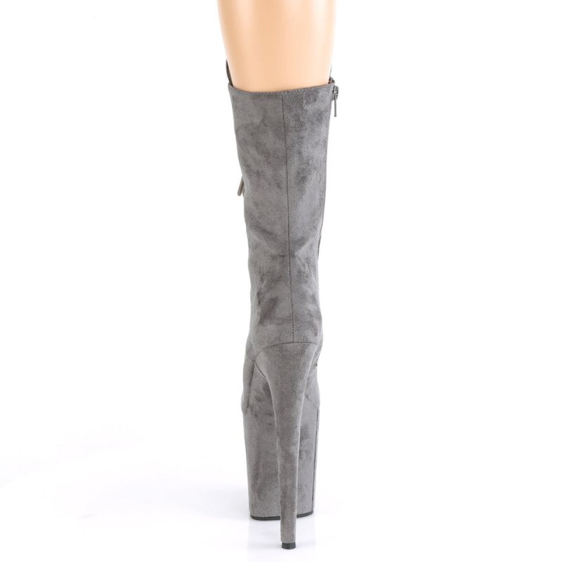 Pleaser Flamingo-1050FS Laarzen Dames Grijs | TFEDB-BE