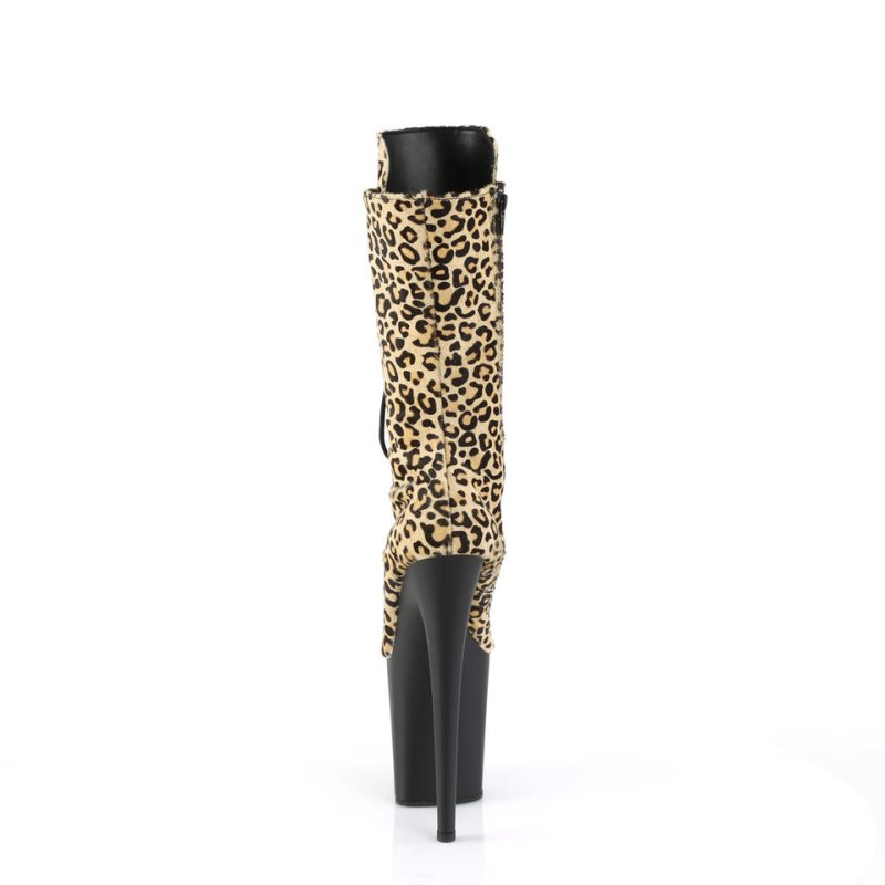 Pleaser Flamingo-1050LP Laarzen Dames Bruin | MTAKJ-BE