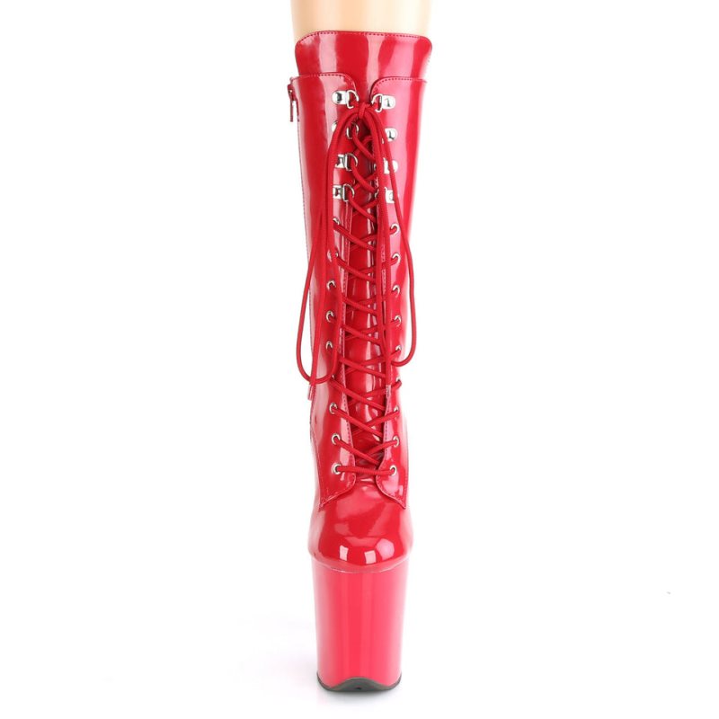 Pleaser Flamingo-1050 Laarzen Dames Rood | YZNKC-BE