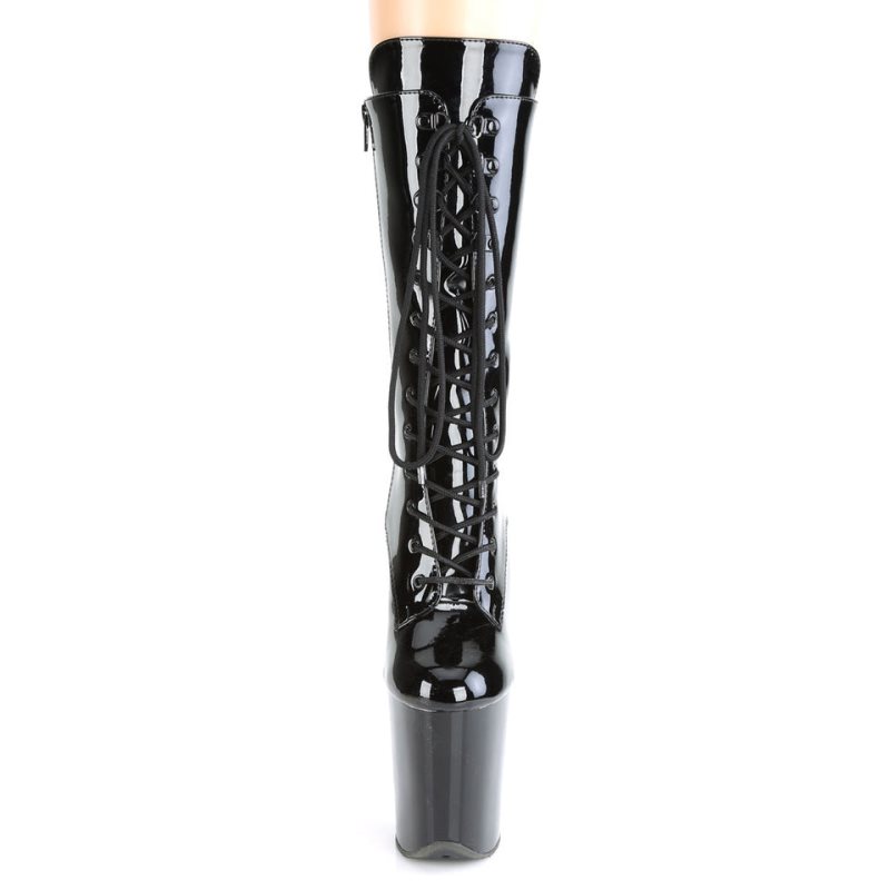 Pleaser Flamingo-1050 Laarzen Dames Zwart | IUQJX-BE