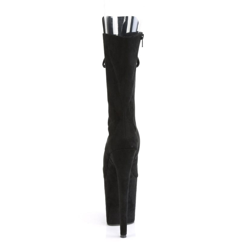 Pleaser Flamingo-1051FS Laarzen Dames Zwart | IDXPF-BE