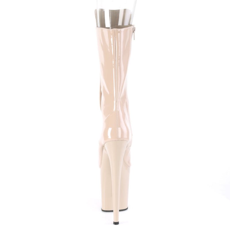 Pleaser Flamingo-1051 Laarzen Dames Beige | YPJXH-BE