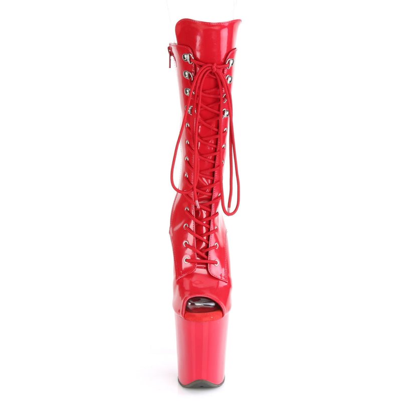 Pleaser Flamingo-1051 Laarzen Dames Rood | UCLNH-BE