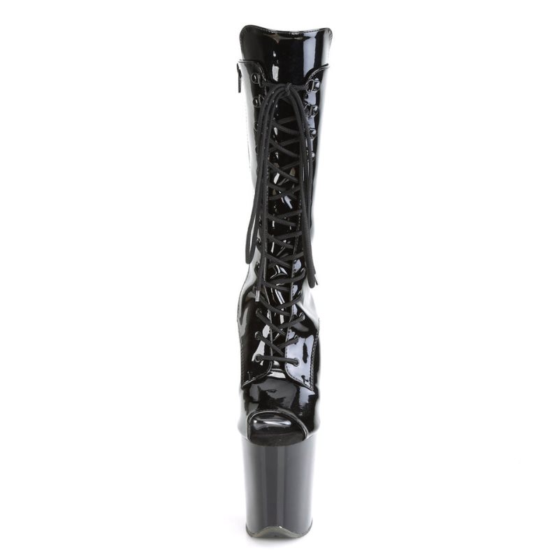Pleaser Flamingo-1051 Laarzen Dames Zwart | UIBZR-BE