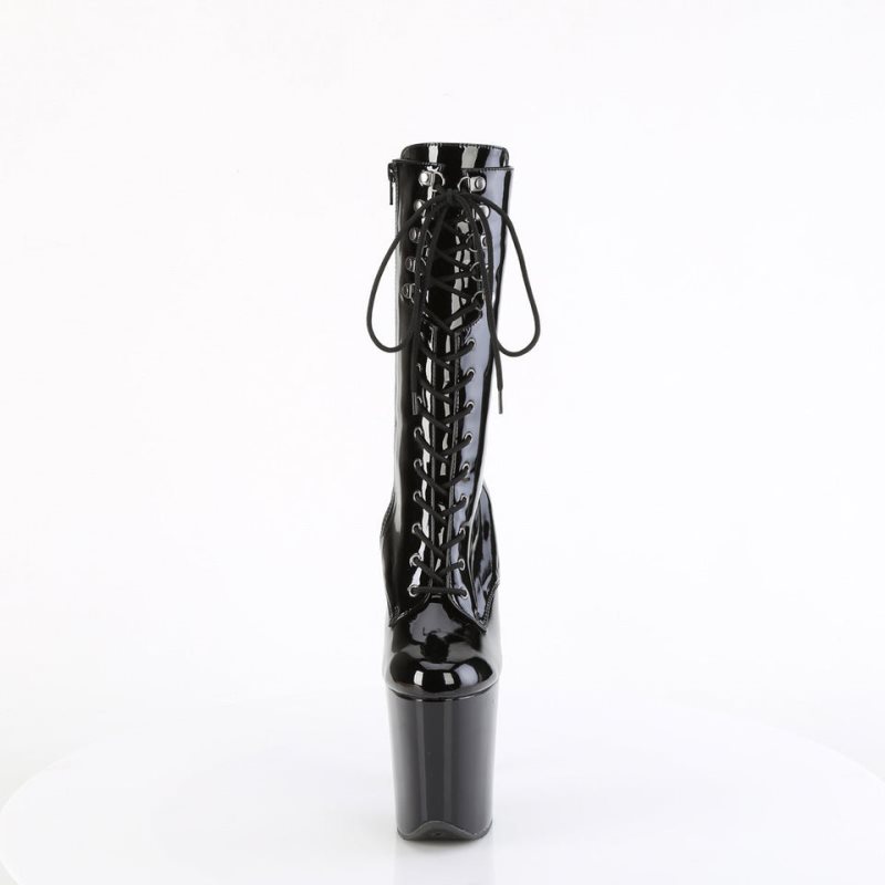 Pleaser Flamingo-1054 Laarzen Dames Zwart | PDVXI-BE