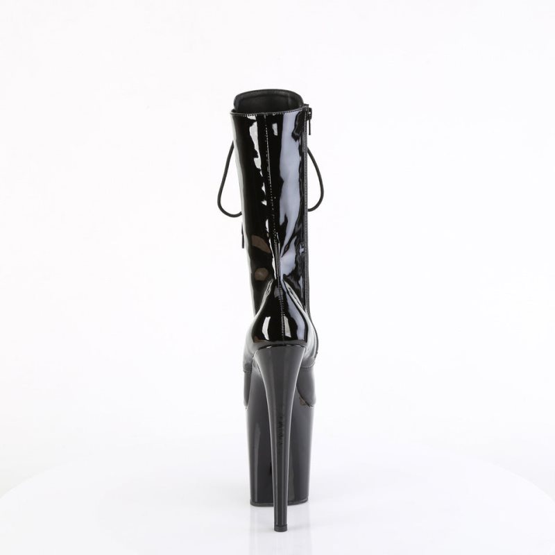Pleaser Flamingo-1054 Laarzen Dames Zwart | PDVXI-BE