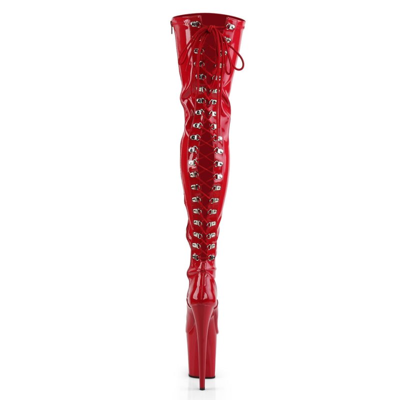 Pleaser Flamingo-3063 Hoge Hakken Dames Rood | NPJTH-BE