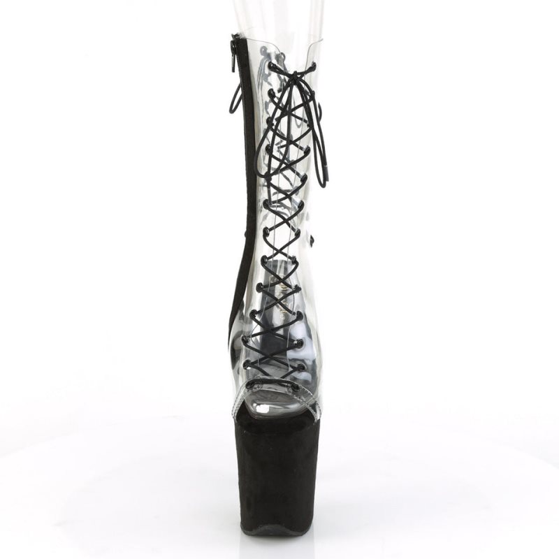 Pleaser Flamingo-800-60FS Laarzen Dames Zwart | YUSKW-BE