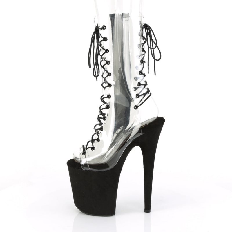 Pleaser Flamingo-800-60FS Laarzen Dames Zwart | YUSKW-BE