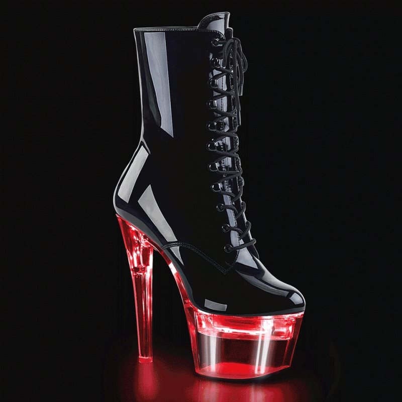 Pleaser Flashdance-1020-7 Laarzen Dames Zwart | WSMFT-BE
