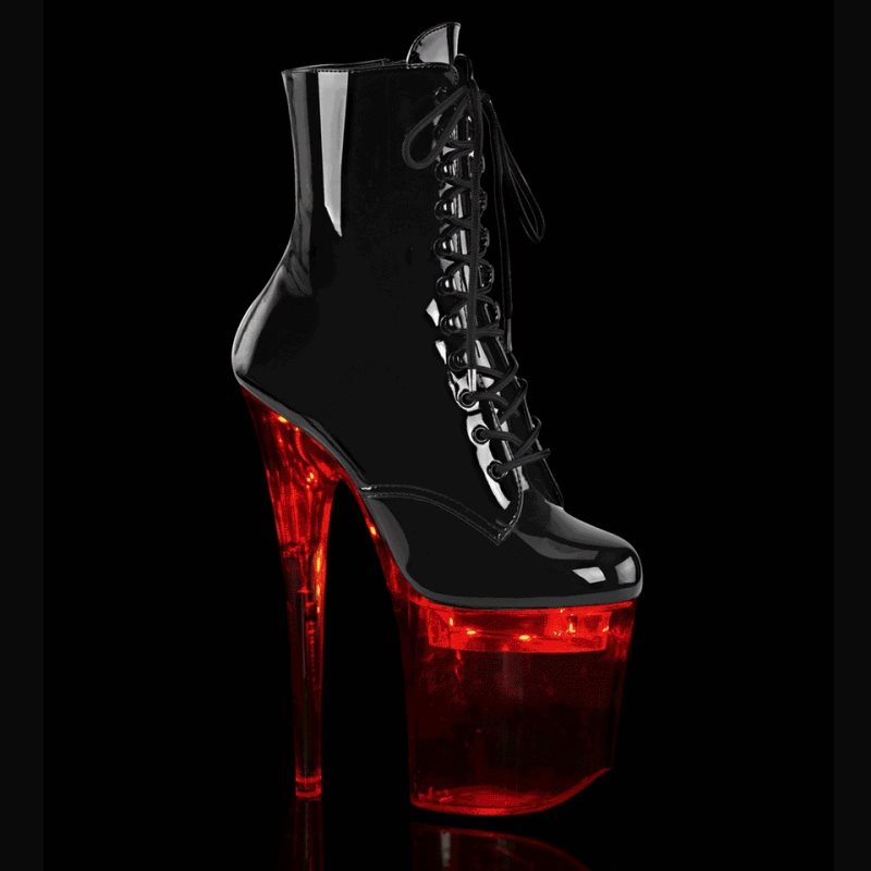Pleaser Flashdance-1020-8 Laarzen Dames Zwart | HTRPV-BE