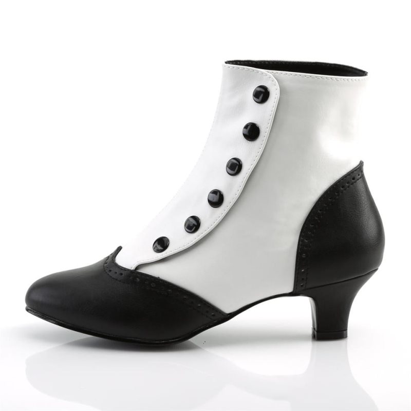 Pleaser Flora-1023 Vegan Leather Laarzen Dames Wit | SPMGR-BE