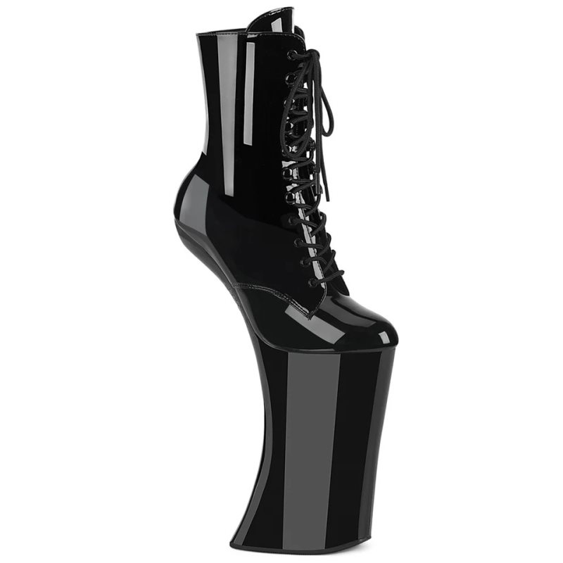 Pleaser Forbidden-1020 Laarzen Dames Zwart | WUJVT-BE
