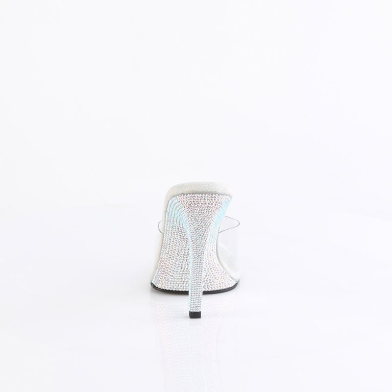 Pleaser Gala-01DM Badslippers Dames Zilver | DMTGE-BE