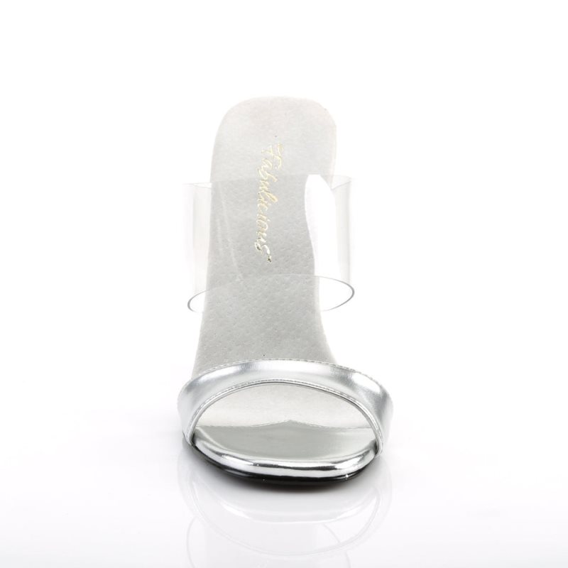 Pleaser Gala-02L Badslippers Dames Zilver | NHIAW-BE