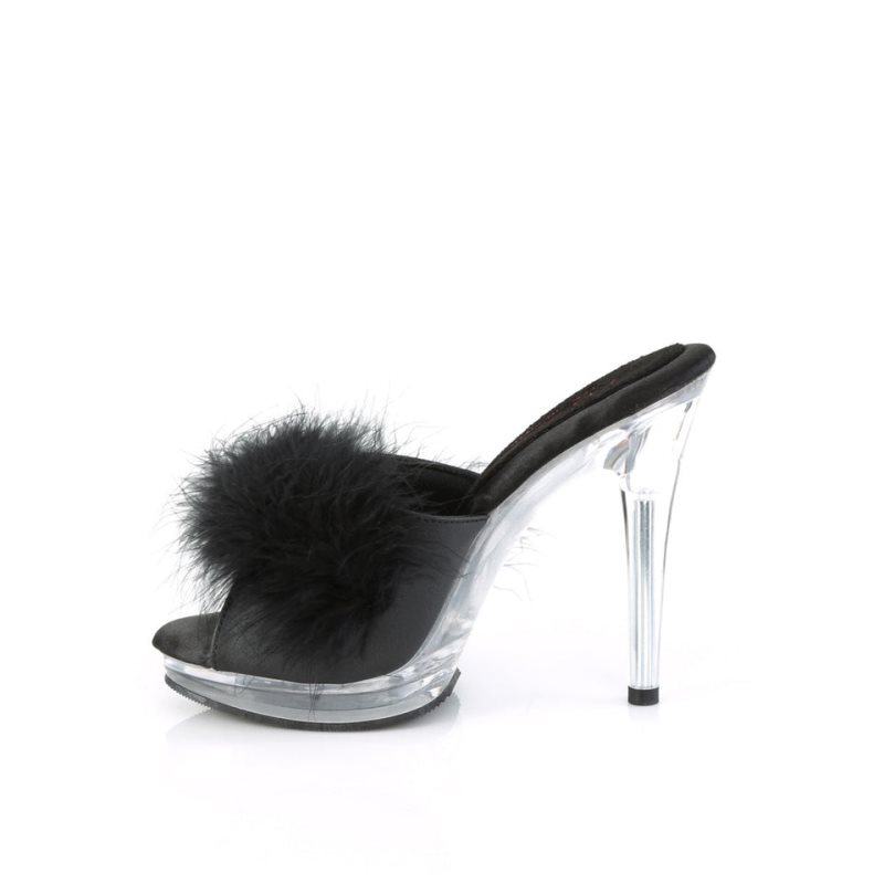 Pleaser Glory-501F-8 Badslippers Dames Zwart | XKDZR-BE