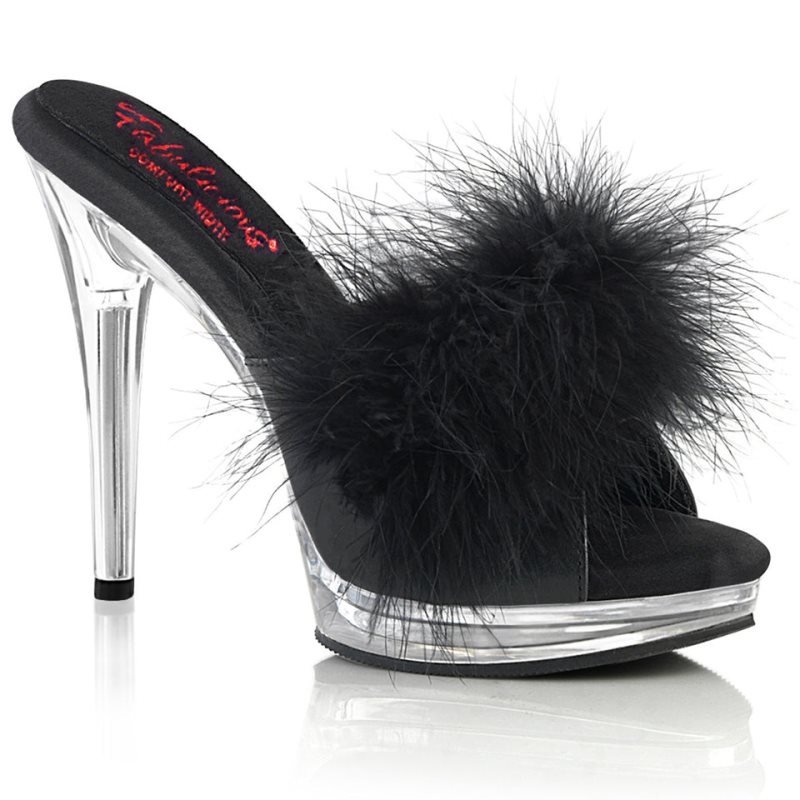 Pleaser Glory-501F-8 Badslippers Dames Zwart | XKDZR-BE