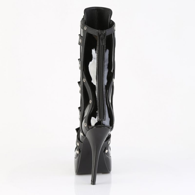 Pleaser Indulge-1038 Laarzen Dames Zwart | WTSMC-BE