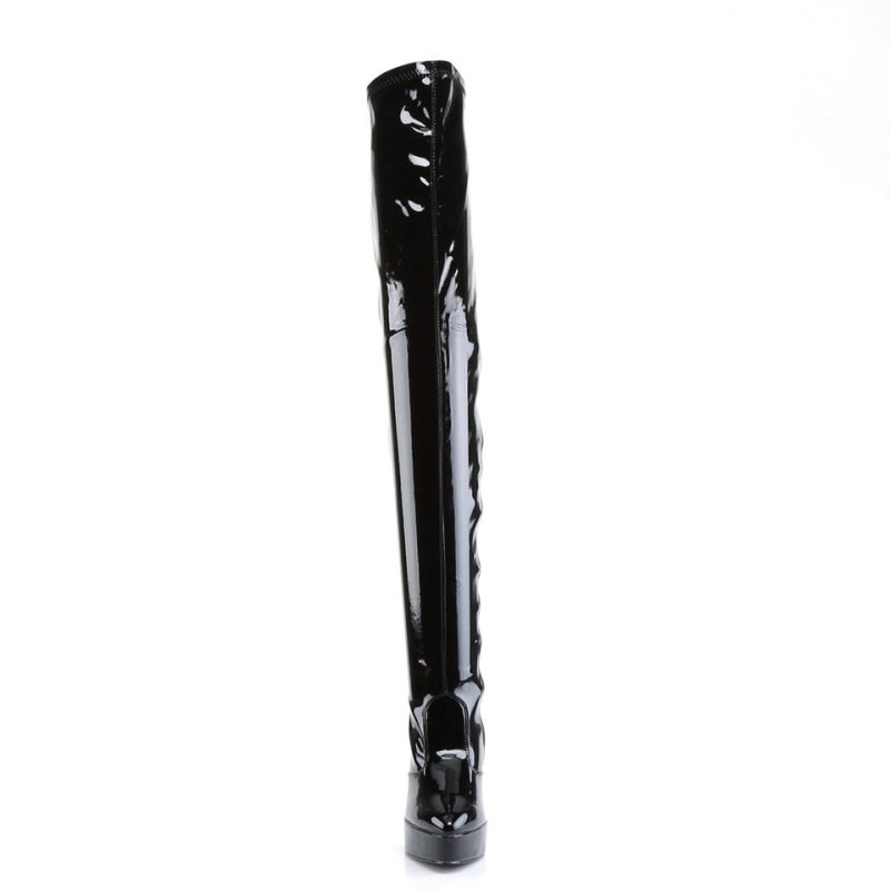Pleaser Indulge-3000 Hoge Hakken Dames Zwart | BERZS-BE