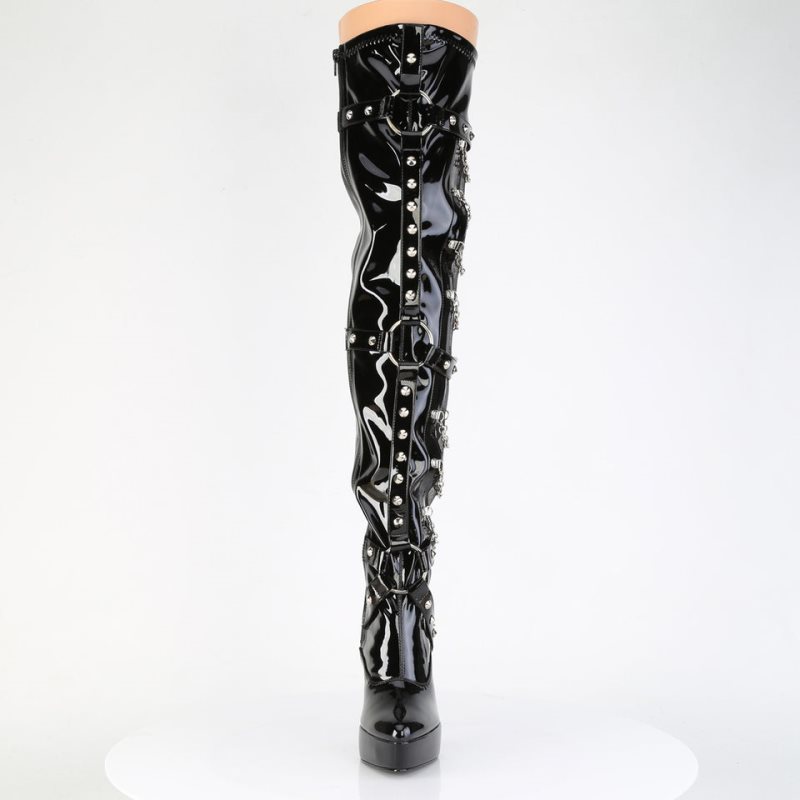 Pleaser Indulge-3026 Hoge Hakken Dames Zwart | ZRDKV-BE