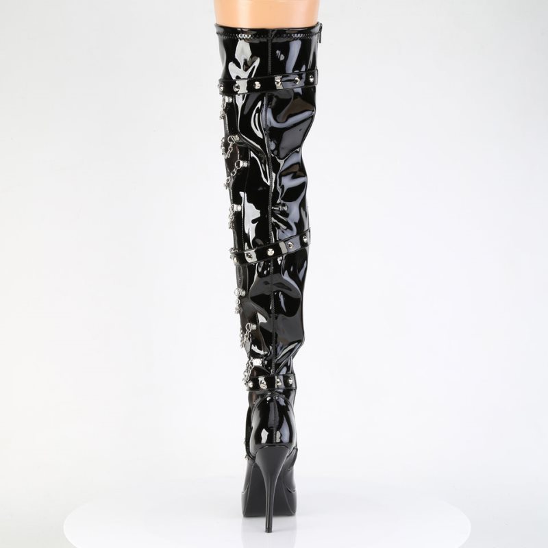 Pleaser Indulge-3026 Hoge Hakken Dames Zwart | ZRDKV-BE