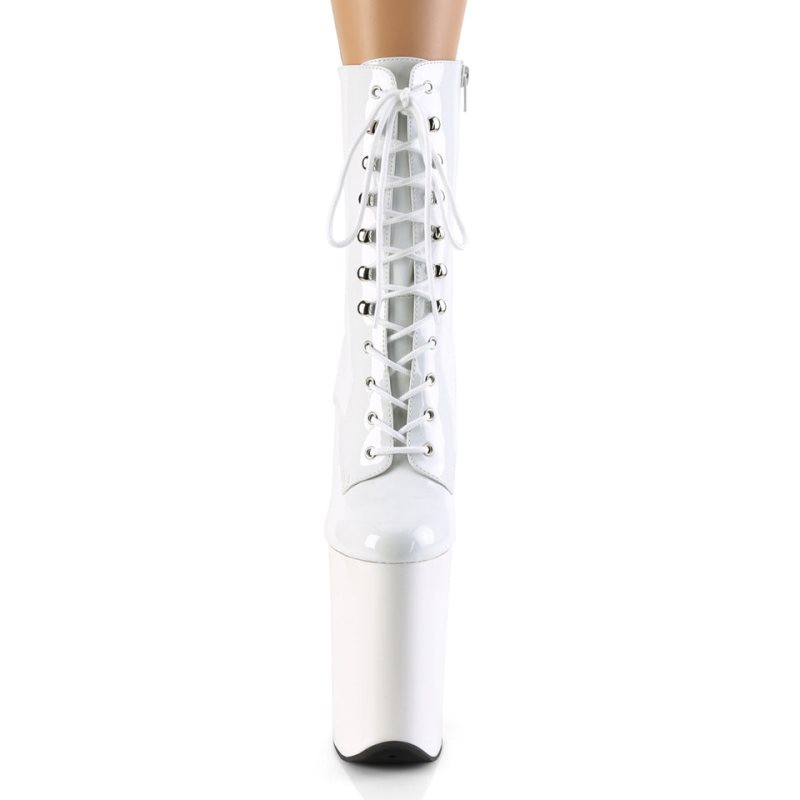 Pleaser Infinity-1020 Laarzen Dames Wit | VDANB-BE