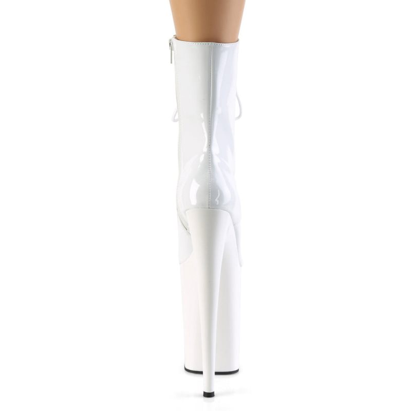 Pleaser Infinity-1020 Laarzen Dames Wit | VDANB-BE