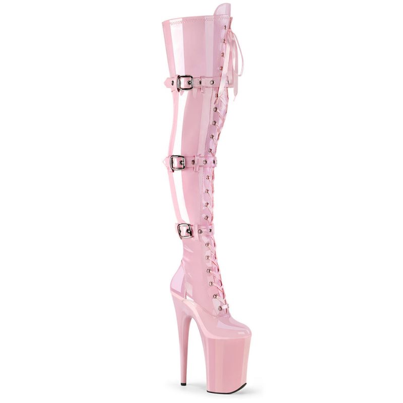 Pleaser Infinity-3028 Hoge Hakken Dames Roze | XIADM-BE