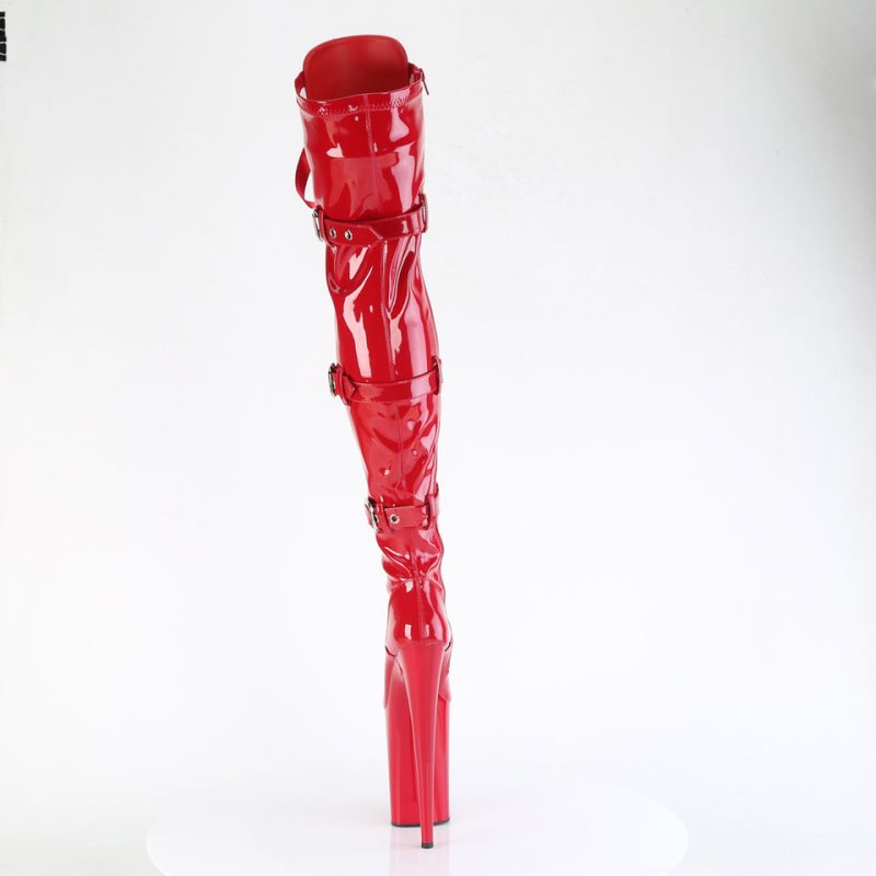 Pleaser Infinity-3028 Hoge Hakken Dames Rood | OKQTI-BE