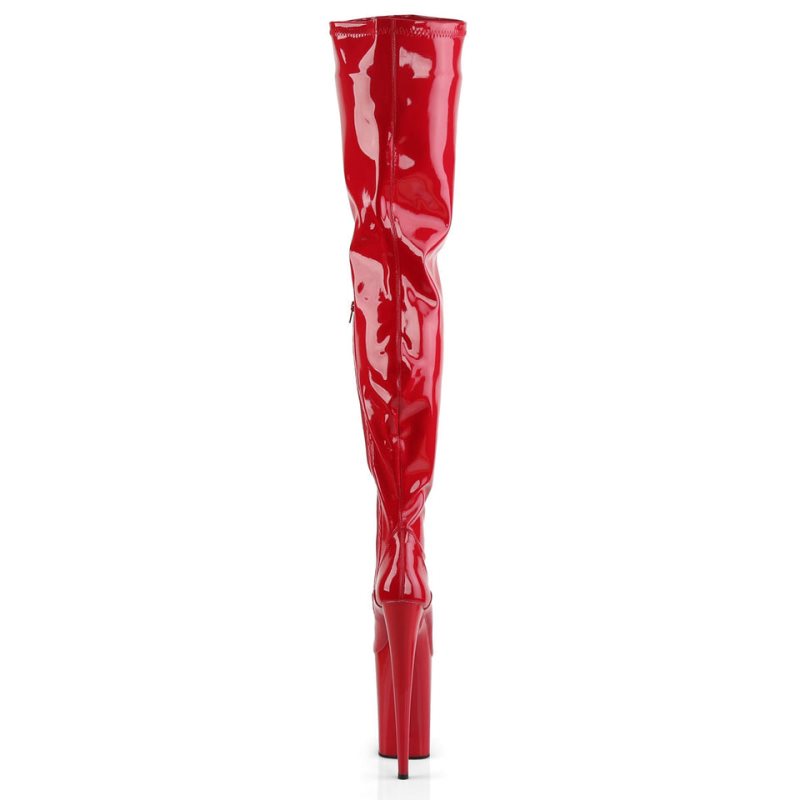 Pleaser Infinity-4000 Hoge Hakken Dames Rood | ZGQSH-BE