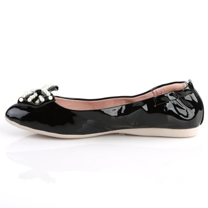 Pleaser Ivy-09 Ballerinas Dames Zwart | MQBNK-BE