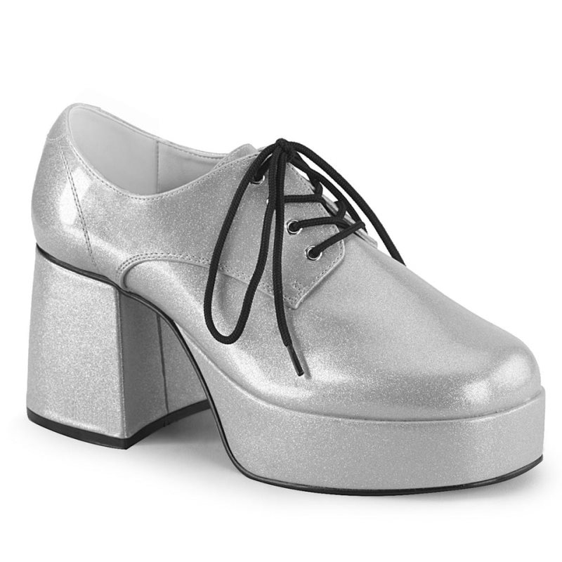 Pleaser Jazz-02G Laarzen Heren Zilver | NKBRT-BE