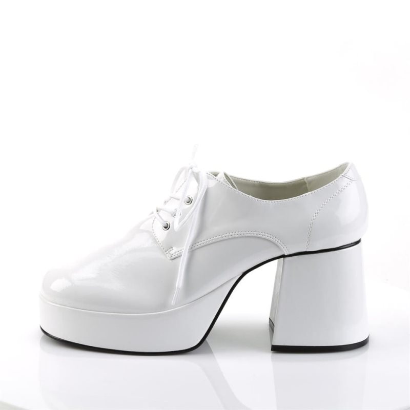 Pleaser Jazz-02 Laarzen Heren Wit | RHABT-BE
