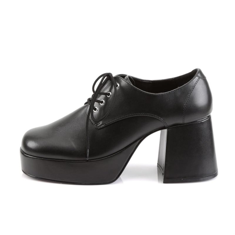 Pleaser Jazz-02 Vegan Leather Laarzen Heren Zwart | MHPSW-BE