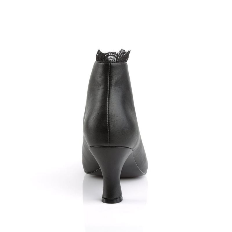 Pleaser Jenna-105 Vegan Leather Laarzen Dames Zwart | FPSIM-BE
